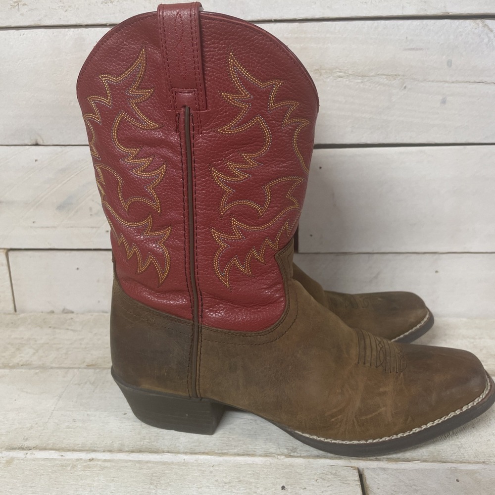 Ariat Workhog  Square Toe Leather Boots Women's Size 5  Fast Shipping
